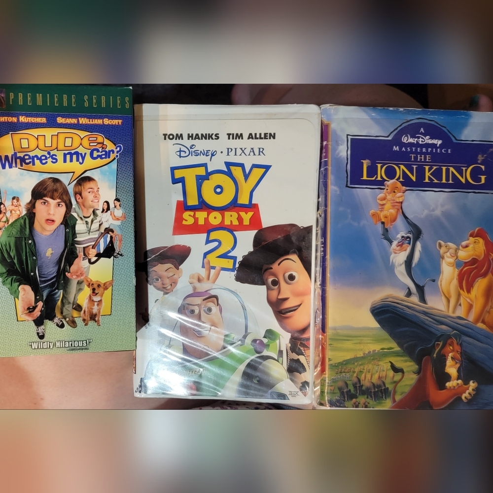 3 VHS Tapes